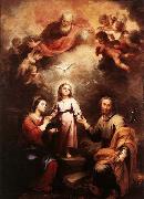 MURILLO, Bartolome Esteban The Two Trinities oil